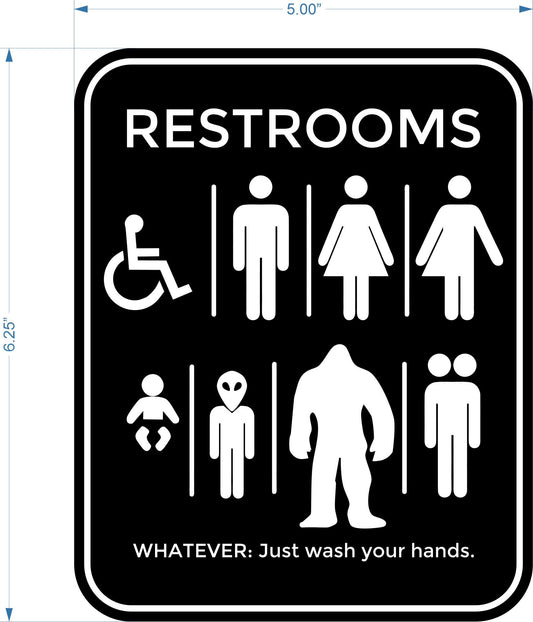 WHATEVER - Restroom Sign
