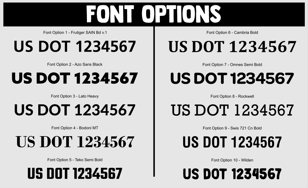 DOT Numbers