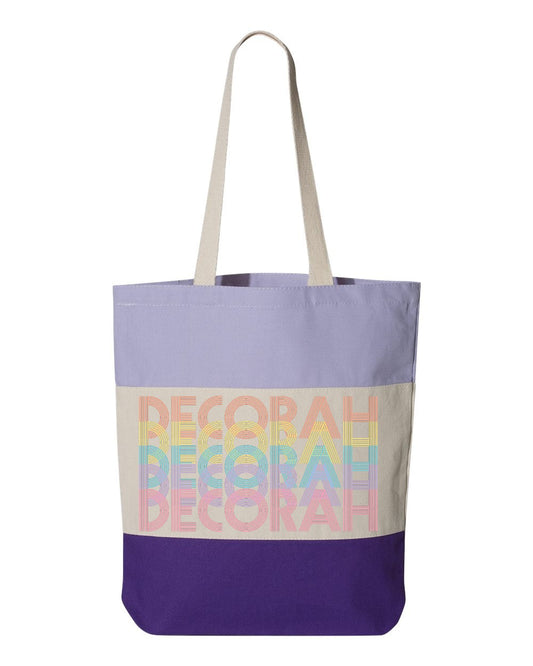 Purple Decorah IA Tote Bag
