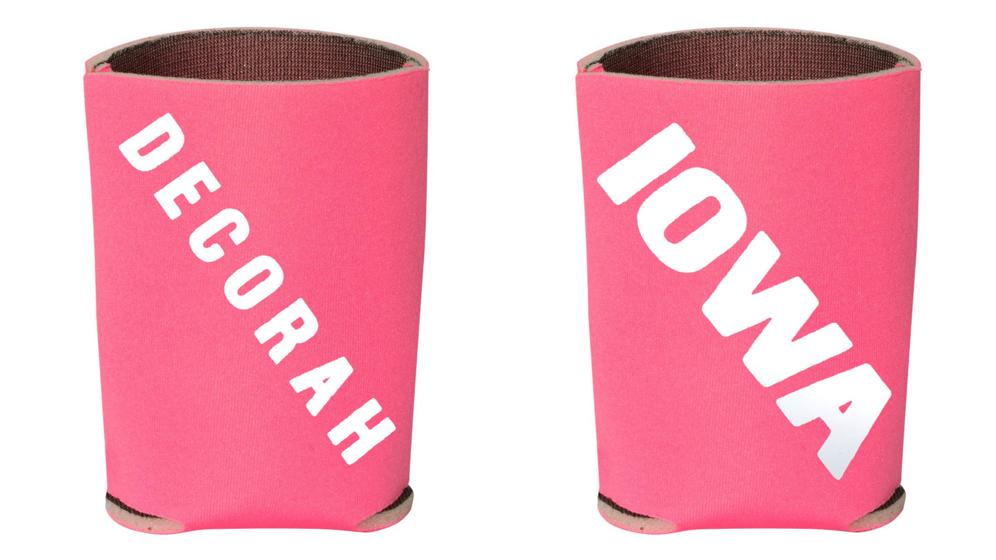 Decorah Iowa - 2 Sided Koozie - Multiple Color Options