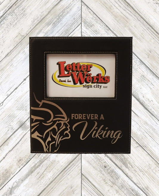Forever A Viking - Leather Picture Frame