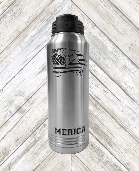 Merica - 32oz Water Bottle