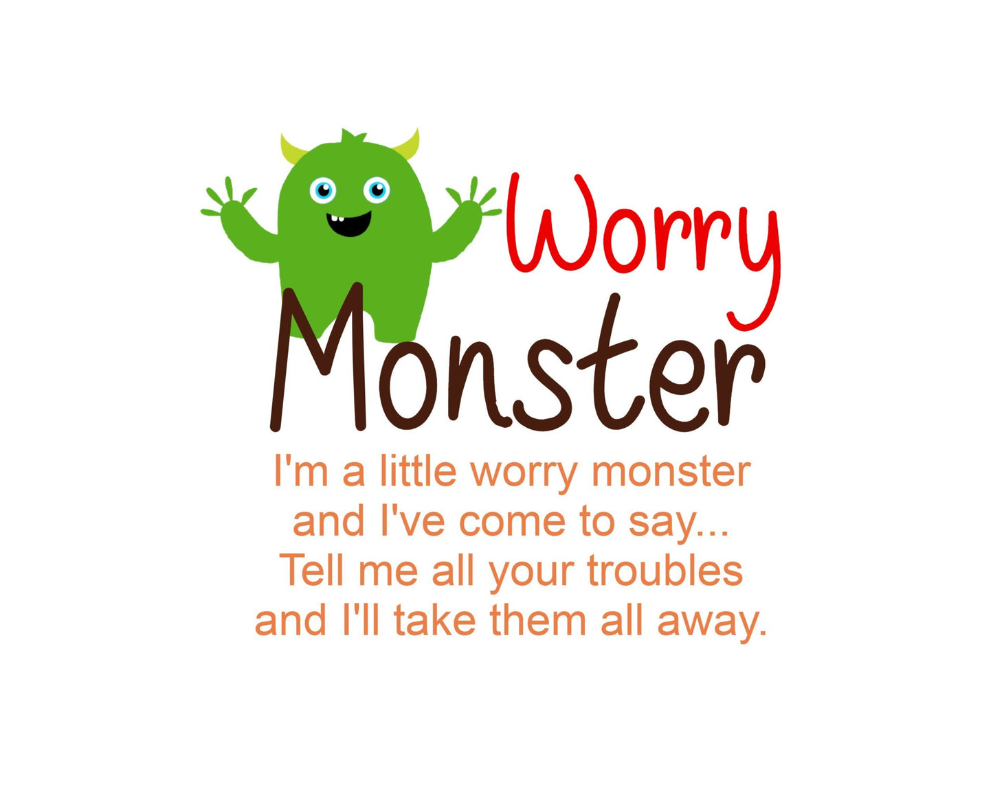Worry Monster - Custom Cubbie