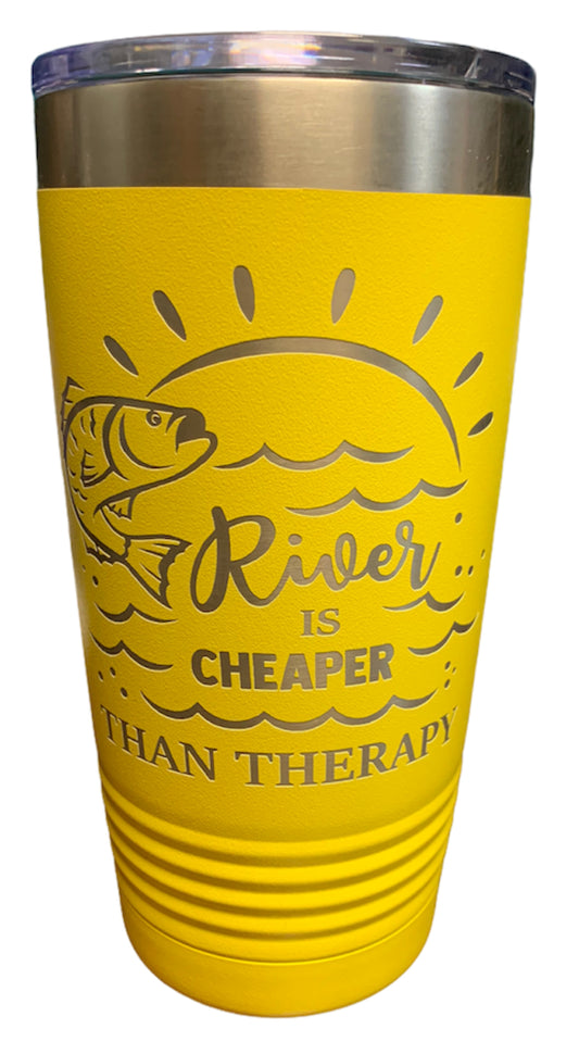 River is Cheaper than Therapy - 20oz tumbler